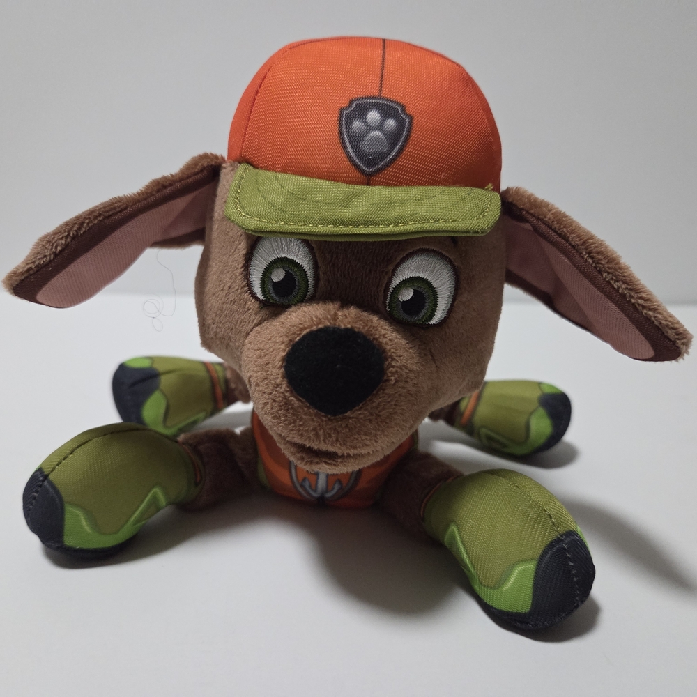 Paw Patrol Pup Pals Zuma Plush Stuffed Animal Toy Brown Water Dog Orange Green